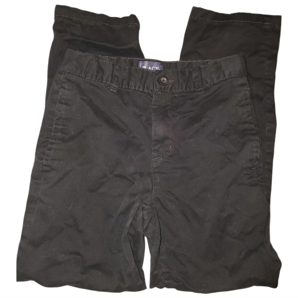 198- The Children's Place School uniform pants stretch button/zipper closure